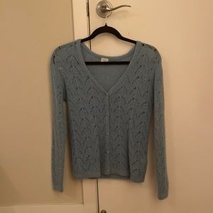 Aritzia Blue Front to Back Cardigan